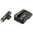 TruGlo TFX 1911, Green Dot, Fortress Finish, Black - 788130020074 