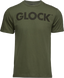 Glock Caliber Tee, Military Green, Ringspun Cotton, Short Sleeve, 3XL 