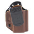 Mission First Tactical Hybrid Holster, Kydex/Leather, Brown - 814002027459 