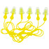 3M Peltor Tri-Flange Reusable Earplugs, Corded, 3 Pair Pack, Yellow - 078371610067 