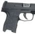 Talon 001R Adhesive Grip, Textured Black Rubber, for Sig Compact P320/P250/M17/M18, Medium Grip Module - 812308020006 