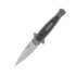Kershaw Launch 12, 2.5" Stonewash CPM-154 Spear Point Blade, Gray Anodized Aluminum Handles w/ Carbon Fiber Inlay - 087171059662 