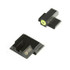 Night Fision Perfect Dot NS Set, Yellow Front + Black Square Rear, Fits S&W M&P - 810116030835 