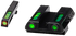 HiViz GLN521 LiteWave H3, Fiber-Optic Sight Set, Green Fiber Optic/Orange Outline, Fits Glock 42, 43, 43X, 48 - 613485589849 