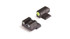 Night Fision Perfect Dot NS Set, Yellow Front Black Square Rear, Fits Springfield XD - 810116031191 
