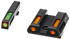 HiViz GLN621 LiteWave H3 Fiber-Optic Sight Set, Green Tritium/Orange Outline, Fits Glock 42, 43, 43X, 48, Black - 613485589924 