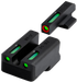 Truglo TFX Pro Green Tritium & Fiber Optic Gun Sight Set - 788130024256 