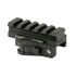 American Defense Mfg. Picatinny Riser, Quick Detach Mount, 5 Slots, Black Anodized - 818503011986 