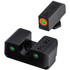 TruGlo Tritium Pro Night Sight Set, Green Tritium with Orange Outline, Fits Glock Low Models, Black - 788130026373 