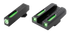 TruGlo Brite-Site TFX, Fits Glock 42/43, Tritium/Fiber Optic, Black - 788130019993 