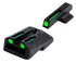 Truglo TG131NT4 TFO Green/Tritium/Fiber Optic Front Sight-Green/Tritium/Fiber Optic Rear Sight, 1911 Officer/Commander, Snag Resistant Design, Assembled in USA, Black - 788130019504 