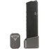 Taran Tactical Innovations +4/+5 Base Pad for Glock 19/23 9mm/.40 S&W Magazines, Titanium Gray - 125226303091 