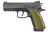 CZ Custom Shadow 2 Compact, Ghost Hammer, 9MM, 4.00" Barrel, 17 RDs, Green/Black - 2758539 