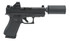 Shark Coast Tactical Glock 43X Hush Puppy w/Holosun 407K, 9mm, 3.92" Barrel, 10 RDs, Black - 810188105066 