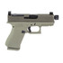 Glock G43X MOS, 9mm, 3.92" Threaded Barrel, 10 RDs, Two-Tone Green Cerakote - 810188108623 