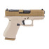 Glock G43X MOS, 9mm, 3.41" Marksman Barrel, 10 RDs, Two-Tone Tan Cerakote - 810188108616 