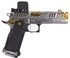 TEE Gun Vault Staccato XC w/ Trijicon RCR, 9mm, 5.00" Compensated Barrel, 17 RDs, Vita Polish Silver - 107806933553 