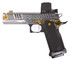 TEE Gun Vault Staccato XC w/ Trijicon RCR, 9mm, 5.00" Compensated Barrel, 17 RDs, Vita Polish Silver - 107806933553 