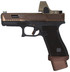 Taran Tactical Glock 45 Copperhead w/ Trijicon SRO, 9mm, 4.02" Barrel, 17 RDs, Black - 100316094738 