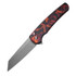 Pro-Tech Malibu, 3.25" CPM MagnaCut Reverse Tanto Blade, Button Lock Flipper, Del Fuego Custom Anodized Finish - 115764817501 