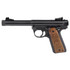Ruger Mark IV 22/45, .22 LR, 5.50" Threaded Barrel, 10 RDs, Walnut Grips, Black - RUG40192E 