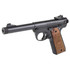 Ruger Mark IV 22/45, .22 LR, 5.50" Threaded Barrel, 10 RDs, Walnut Grips, Black - RUG40192E 