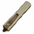 Microtech Dirac Delta D/E, 3.79" Burnt Bronze Dagger Blade, M390MK Steel, Champagne - 810222580972 