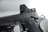 Nighthawk Custom Sandhawk Comp w/ 2.5 MOA Trijicon SRO, 9MM, 5.00" Compensated Barrel, 17 Rds, DLC Black 