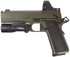 Nighthawk Custom Single Stack Sandhawk w/ Trijicon SRO 2.5 MOA, 9MM, 5.00" Compensated Barrel, 10 RDs, Green Cerakote - 131704257114 