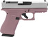Glock G43X MOS, 9MM, 3.41" Barrel, 10 Rds, Pink Champagne Frame / Silver Slide - 850059793701 