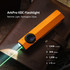 Olight ArkPro, 4-in-1 Flat EDC Flashlight, 1,500 Lumen Cool White LED, Class 3R Green Laser, UV Light, 205M Spotlight, USB-C Rechargeable, Orange - 6977261694856 