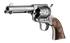 Pietta Cowpoke, .357 Magnum, 4.75" Barrel, Nickel - 754213618582 