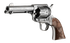 Pietta Cowpoke, .45 Long Colt (LONG COLT), 4.75" Barrel, 6 RDs, Nickel Engraved - 754213618599 