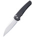 Pro-Tech Malibu 5305 Battleworn, MagnaCut Wharncliffe Folding Knife, Stonewash Blade, Battleworn Black - 130890680287 