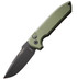Pro-Tech Rockeye, 3.38" DLC Black MagnaCut Drop Point Blade, Green - 130930986218 
