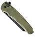 Pro-Tech Malibu 5403, 3.25" DLC Black MagnaCut Reverse Tanto Blade, Green - 130774998651 