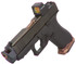 Glock 43X MOS w/ Radian Ramjet™ & Afterburner™ & Holosun 407K, 9MM, 3.90" Barrel, 15 RDs, Black/Bronze - 149095896225 