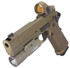 Nighthawk Custom Sandhawk Comp w/ Trijicon SRO & SureFire X300 Turbo, 9MM, 5.00" Compensated Barrel, 17 RDs, Aggressive Grip, Tan Cerakote - 158417240158 