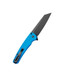 Pro-Tech Malibu 5403, MagnaCut Reverse Tanto Blade, DLC Black Finish, Blue Aluminum Handle - 160931951434 