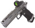 Tee Gun Vault Dark Forge Ported Reaper w/ Trijicon 1.0 MOA Red Dot, 9MM, 5.00" Ported & Comped Barrel, 20 Rds, Silver PVD Polish 