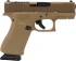 Glock 43X MOS, 9mm, 3.41" Barrel, 15 RDs, Optic Ready, Coyote 