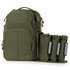 Savior Compact S.E.M.A Pistol Backpack, 3 Pistol Cases, 600D Polyester, OD Green Finish 