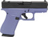 Glock G43X MOS Apollo Custom, 9mm, 3.41" Barrel, 10 Rds, Crushed Orchid/Black 