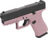 Glock 43X MOS, 9mm, 3.41" Barrel, 10 Rds, Pink Champagne / Black Cerakote 