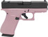 Glock 43X MOS, 9mm, 3.41" Barrel, 10 Rds, Pink Champagne / Black Cerakote 