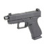 Glock 43X, 9mm, 3.92" Threaded Barrel, 15 RDs, Blackout Cerakote 