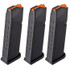 Glock 17/34 Gen 5, Magazine, 17 RDs, Orange Follower, Black Polymer 
