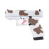 Glock 43X, 9mm, 3.41" Barrel, 10 RDs, Brown Cow Print 