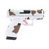 Glock 43X, 9mm, 3.41" Barrel, 10 RDs, Brown Cow Print 