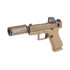 Glock 43X w/ Holosun 407K, 9mm, 3.92" Threaded Barrel, 15 RDs, Flat Dark Earth 